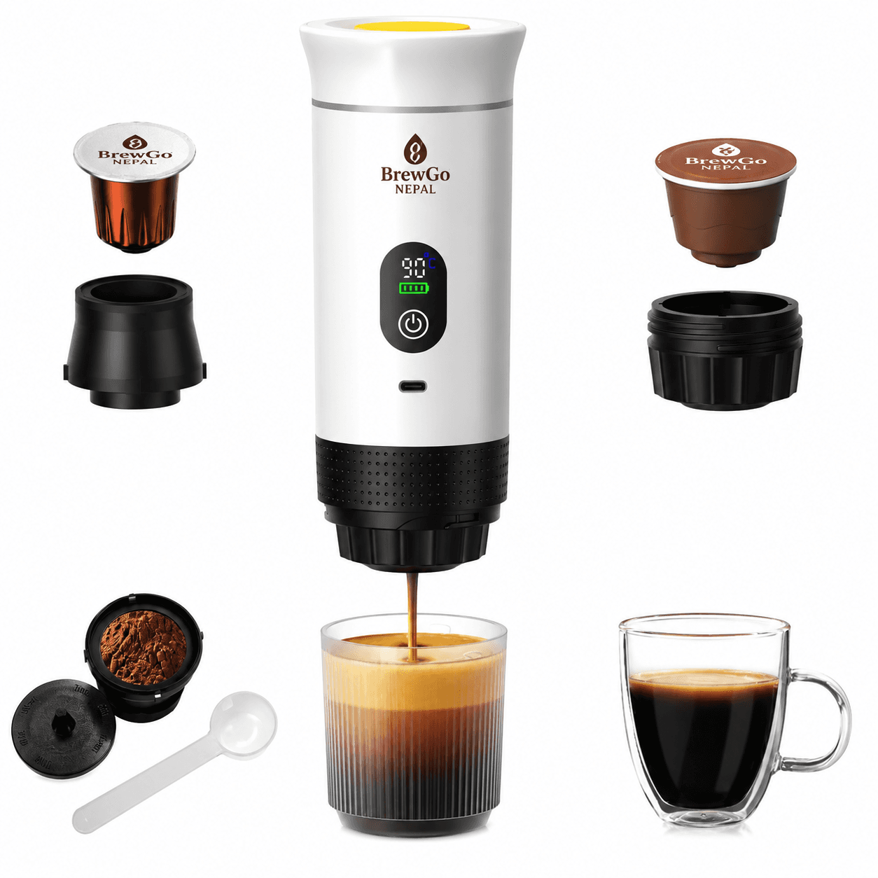 BrewGo Portable Espresso Maker